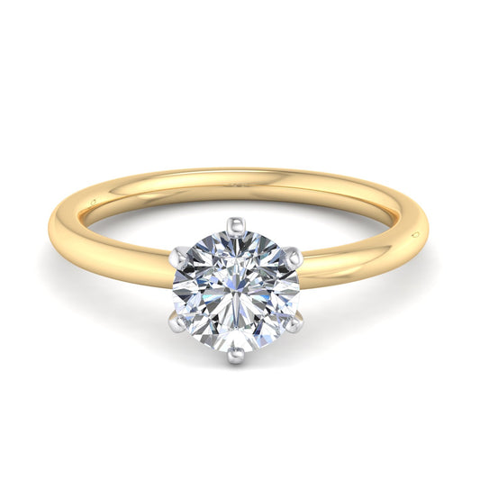 Lily 6 Prong Solitaire Engagement Ring